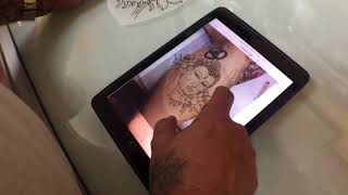 How to use an iPad for Tattoo placement with Robert Atkinson using the #Mock-up app screenshot 3