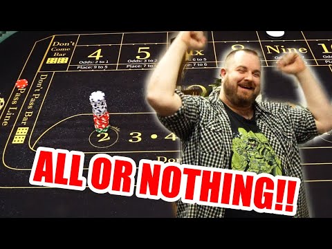 🔥all Or Nothing🔥 30 Roll Craps Challenge - Win Big Or Bust #484