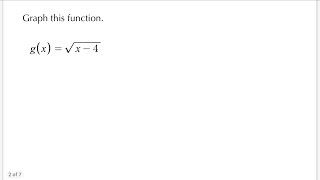Graphing Square Root Functions | Quiet Practice 