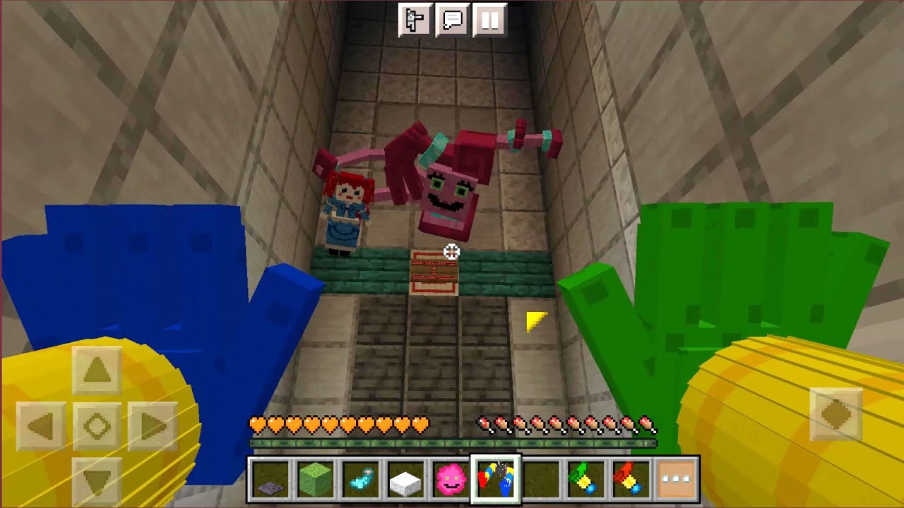 Poppy PlayTime Chapter 2 Add-on V2[MCPE-MCBE]Mommy  Long Legs in Minecraft,EnderFoxBoy ,Ep2🦊!!!