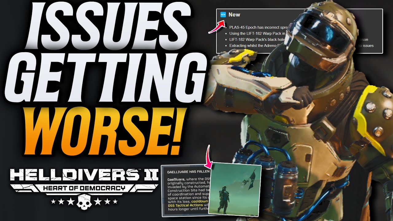 Helldivers 2 Issues Are Getting Worse! Fixes Needed! - YouTube