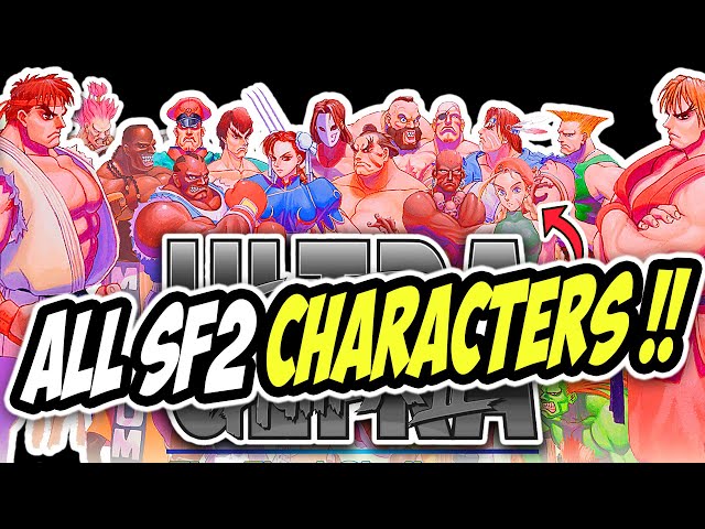 Street Fighter 2 Characters listed by the people and characters