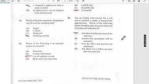 CSEC OFFICE ADMINISTRATION JUNE 2023 PAPER 1