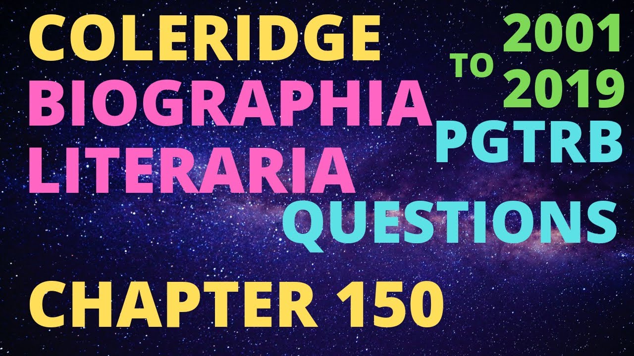 Coleridge's Biographia Literaria