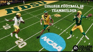 The North Dakota State Bison (NDSU) in College Football 26 (Teambuilder)