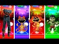 Huggy Wuggy vs Smiling Critters vs The Dog Day vs Hulk - Tiles Hop EDM Rush
