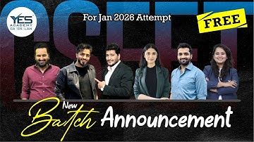 CSEET Free New Batch Announcement | Jan 2026 Attempt | YES Academy Pune | Best CS Coaching in India
