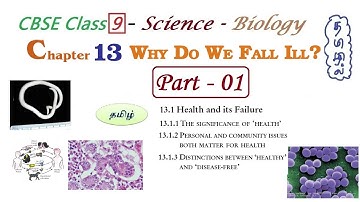 Why Do We Fall Ill in Tamil | Part 01 | Class 9 Science Chapter 13 Biology in Tamil | CBSE, NCERT