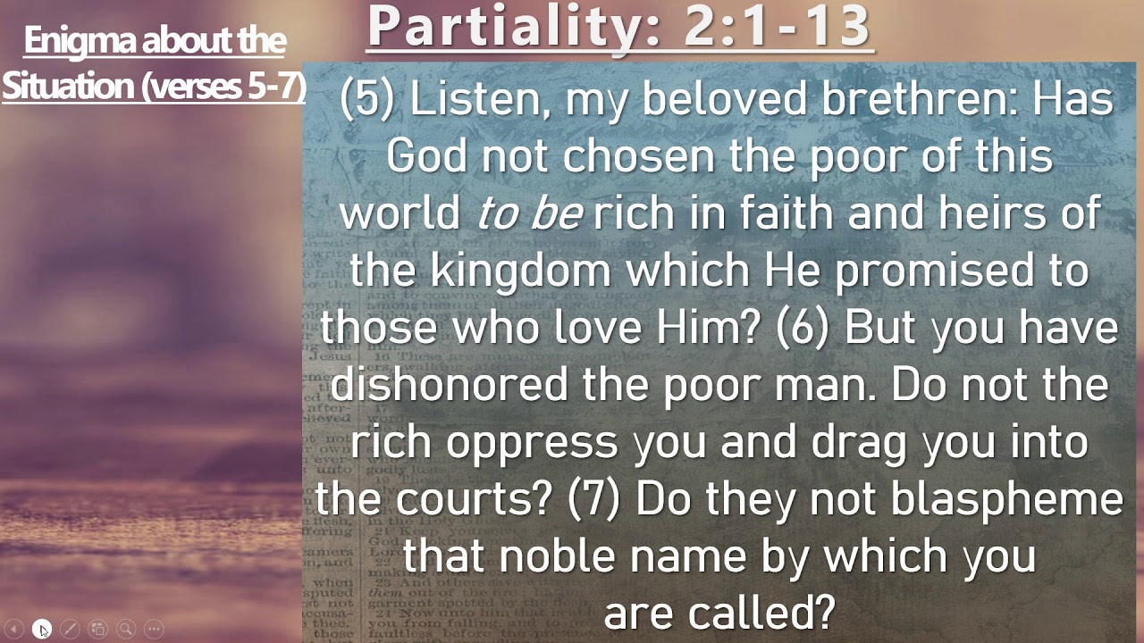 James 2 5 13 Partiality And Treating One Another Right Dewey Ave james-2-5-13-partiality-and-treating-one-another-right-dewey-ave