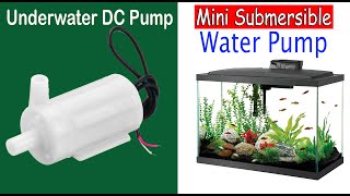 Mini Mini Submersible Motor Pump New Water Pumps DC 3-6V 120L/H Low WL 
