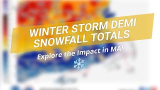 ❄️ Winter Storm Demi: Snowfall Totals Unleashed!