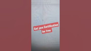 #javaGet your java Certification for free