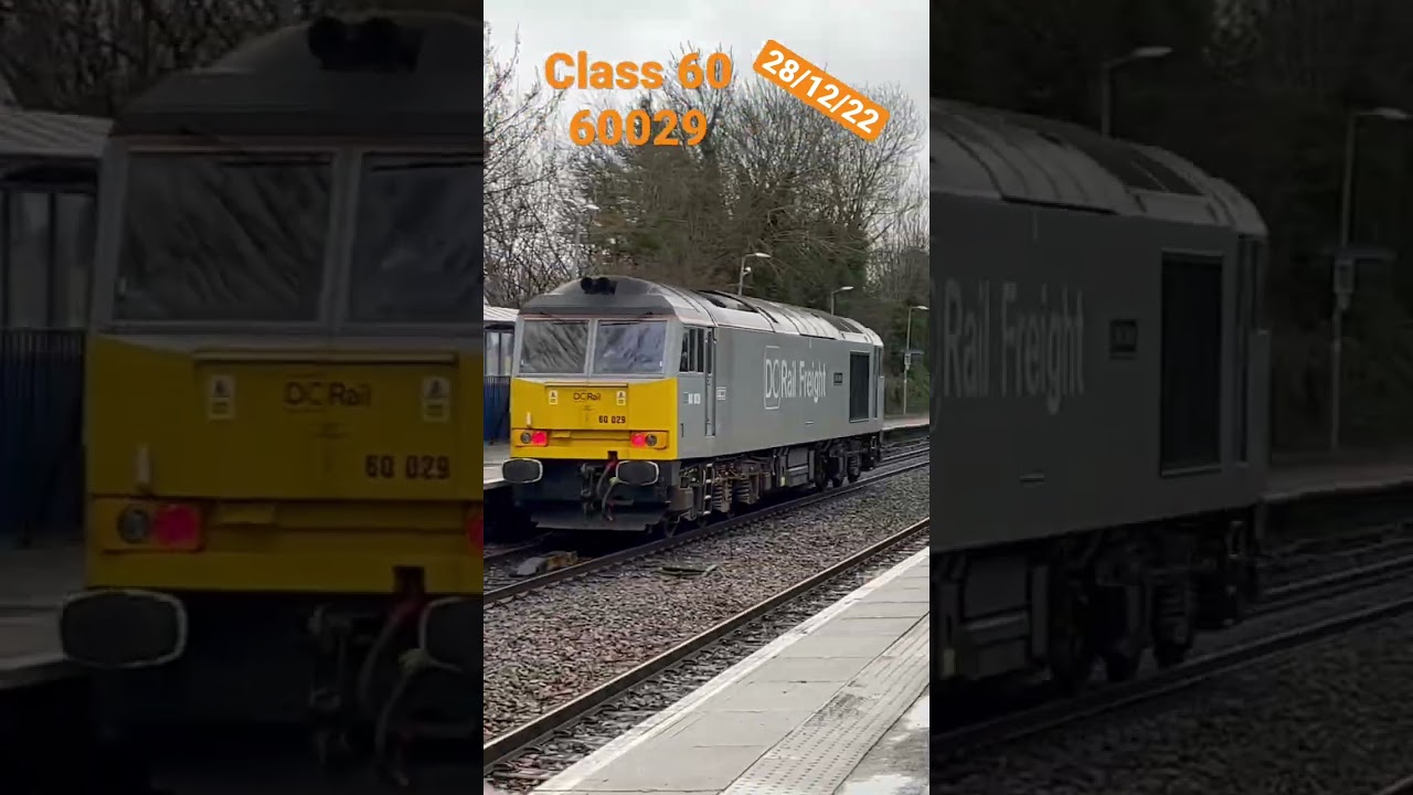 Class 60 DC Rail Freight train 60029 light loco nice tones 