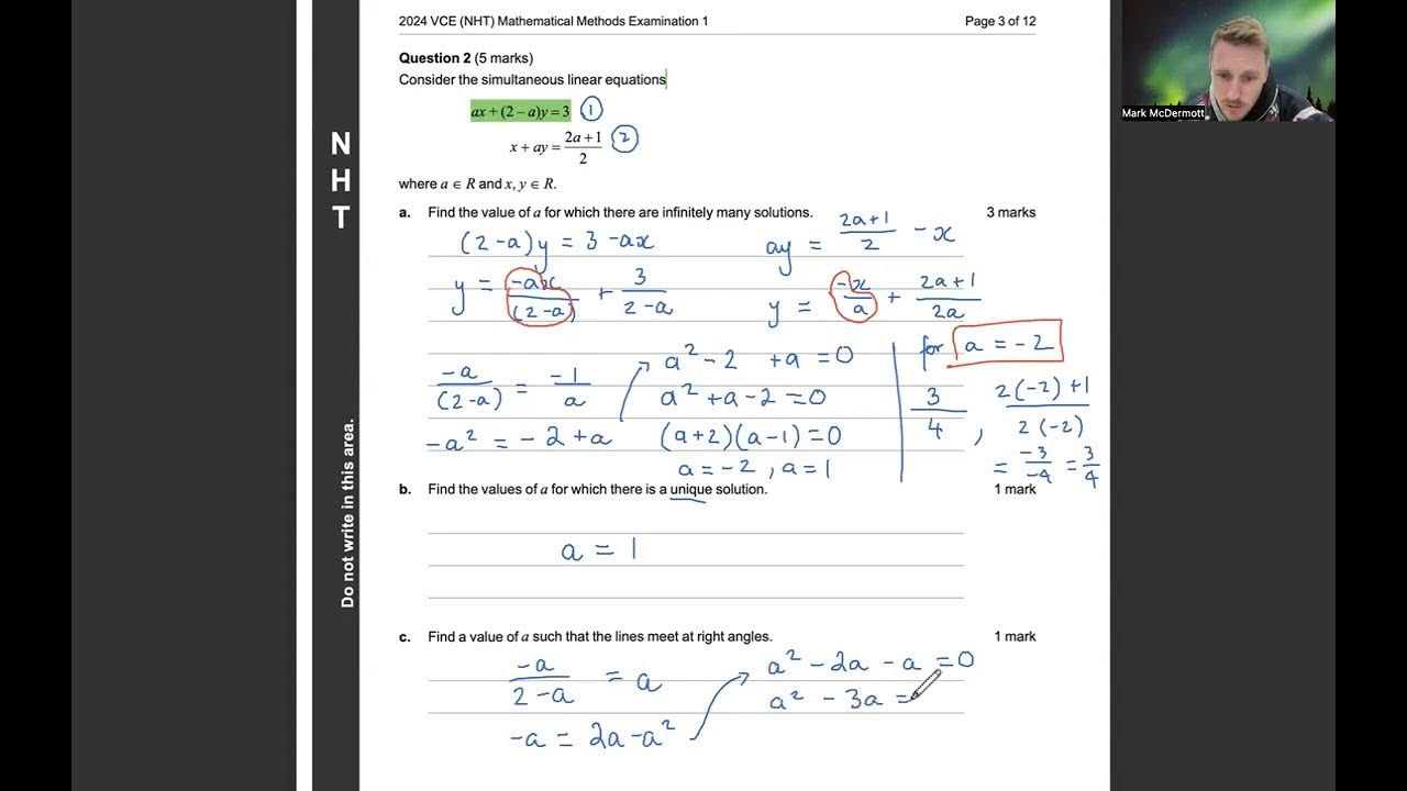 2024 NHT Methods Exam 1 Suggested Solutions YouTube