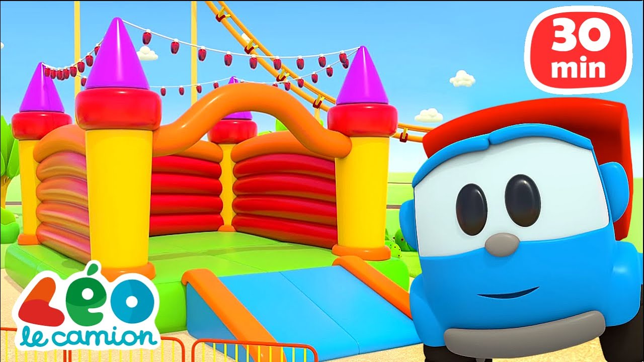30 MIN avec Léo le camion curieux et ses amis! Dessin animé en français pour enfants.