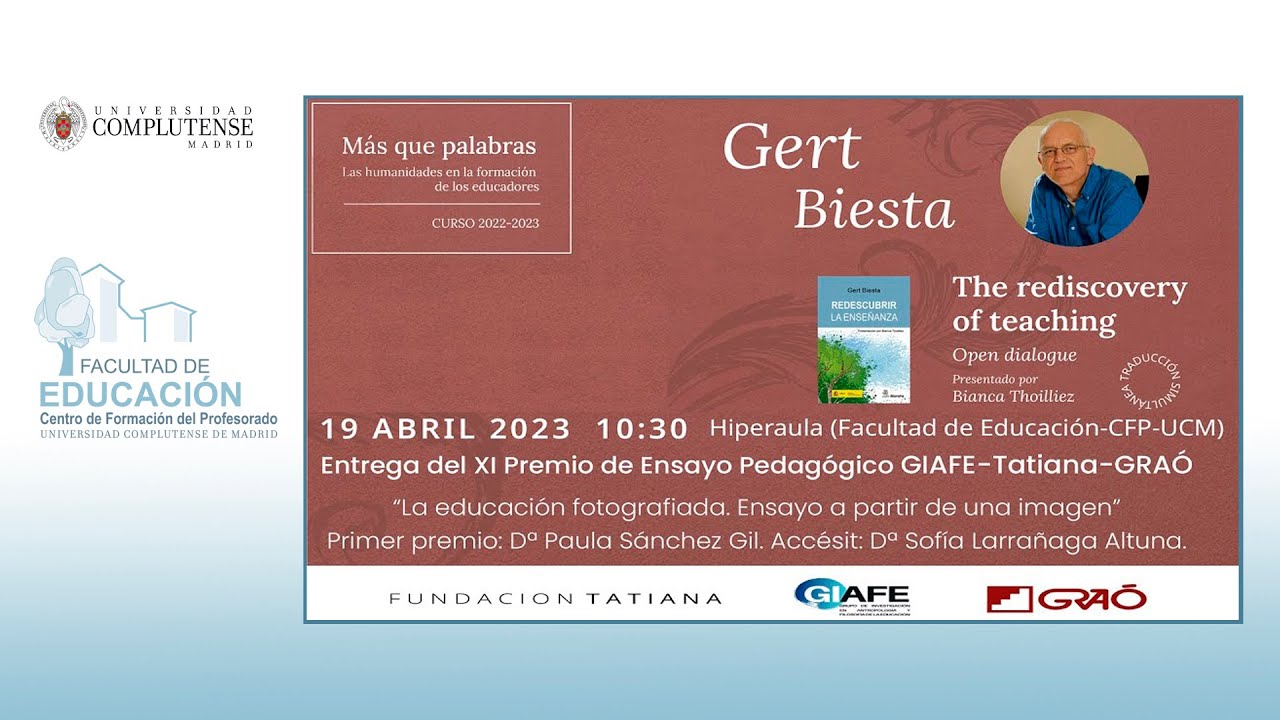 Más que palabras The rediscovery of teaching (Redescubrir la Enseñanza