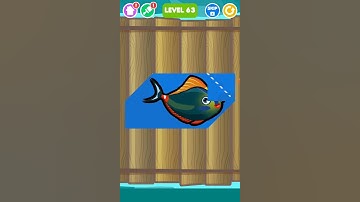 Save The Fish! Level 63 Gameplay Walkthrough Android #Shorts