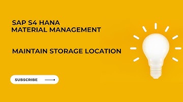 SAP MM-HOW TO MAINTAIN STORAGE LOCATION