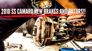 HOW TO CHANGE BRAKES AND ROTORS ON A 2010 CAMARO SS!!