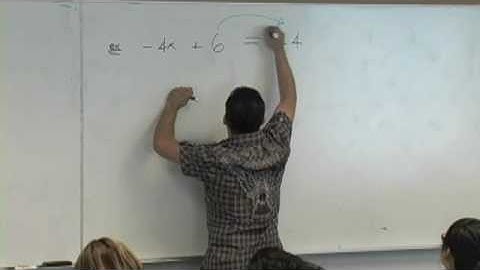 Algebra Lecture 4- Solving Linear Equations (part 5).mov