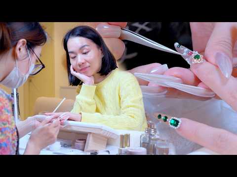 ASMR Chinese Empress Style Nail Art & Healing Hand Spa