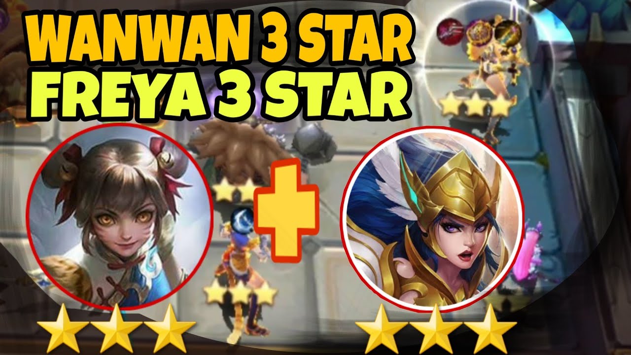 WANWAN 3 STAR + FREYA 3 STAR | COMBO DRAGON ALTAR TERBARU + YU ZHONG MAGIC CHESS ~ Mobile Legends