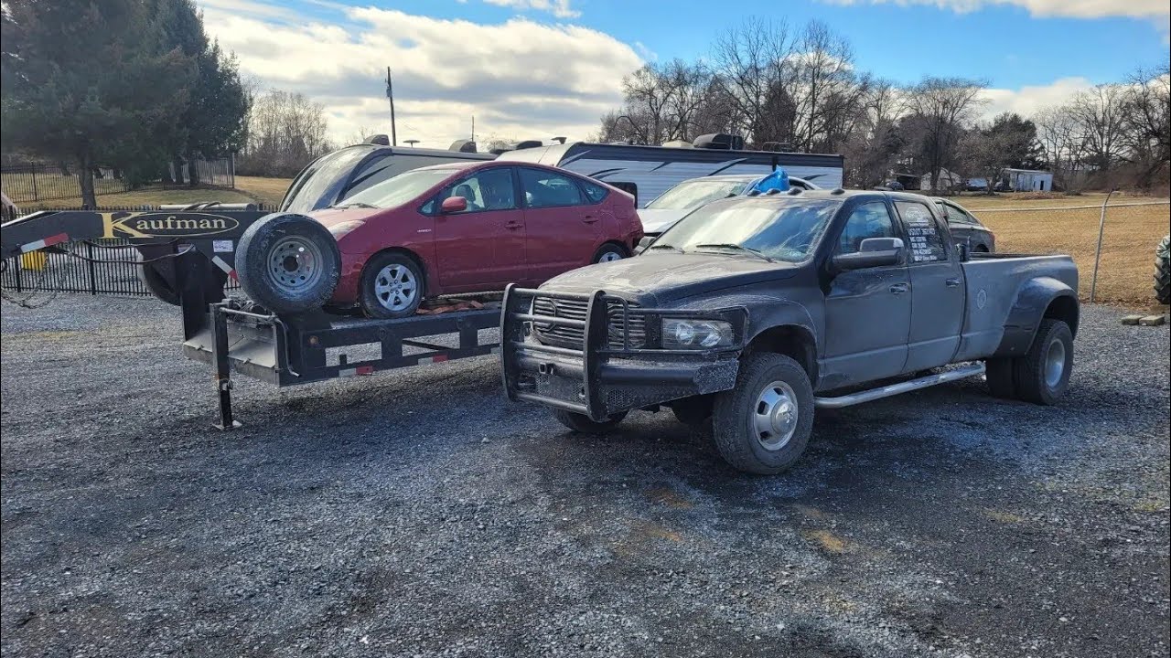 Copart 3 Car Local Hauling 12 Valve VGT Exhaust Brake Testing