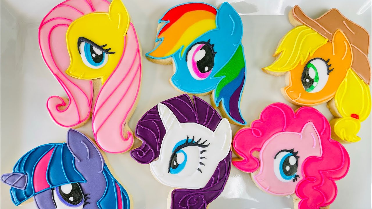 My Little Pony - Pinky Pie and Rainbow Dash cookies