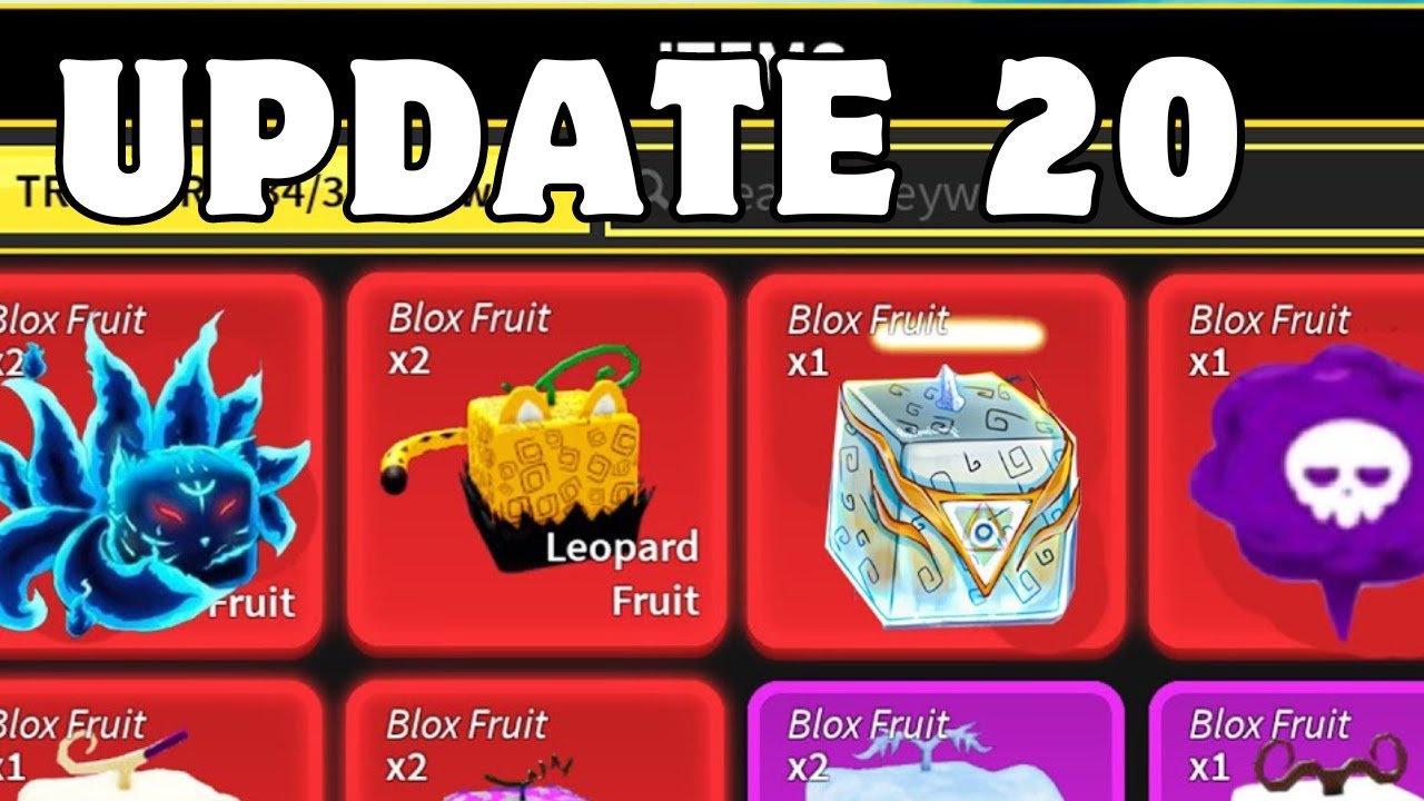 TESTEI TODAS as NOVAS FRUTAS da UPDATE 20 do BLOX FRUITS (Conceito