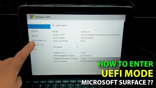 (2025) How to open the UEFI (BIOS) settings on Microsoft Surface? Surface Go Tutorials