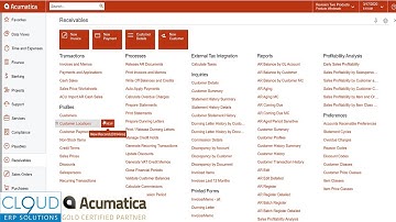 Acumatica Site Map