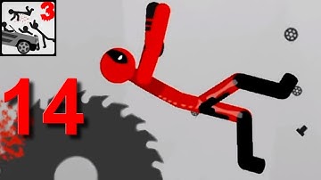 Stickman Destruction 3 Heroes Deadpool Walkthrough Part 14 / Android Gameplay HD