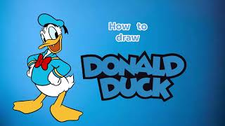 How to draw Donald duck | Easy and nice | Three little cookies