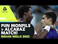 Fun Gael Monfils vs Carlos Alcaraz Match! | Indian Wells 2022 Highlights