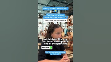 Does your child have an IEP? Are they in the Least Restrictive Environment? ✅🤔 #sped #iep #school