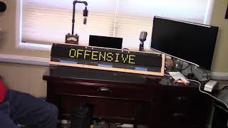 Flip Dot Clock - Luminator 7x90 Display - Playing with sample messages