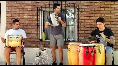 Renovando descarga de percusión.! Tambora, guira y congas.