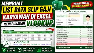Membuat List Data SLIP Gaji Karyawan di Excel Menggunakan VLOOKUP