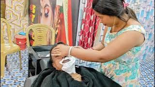 Clean Shave By Lady Barber Indian | Clean Shave With Gillette Foam At Parlour đĒ