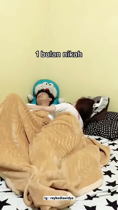 gaya tidur penganten baru                 #tomikeke #pasutri