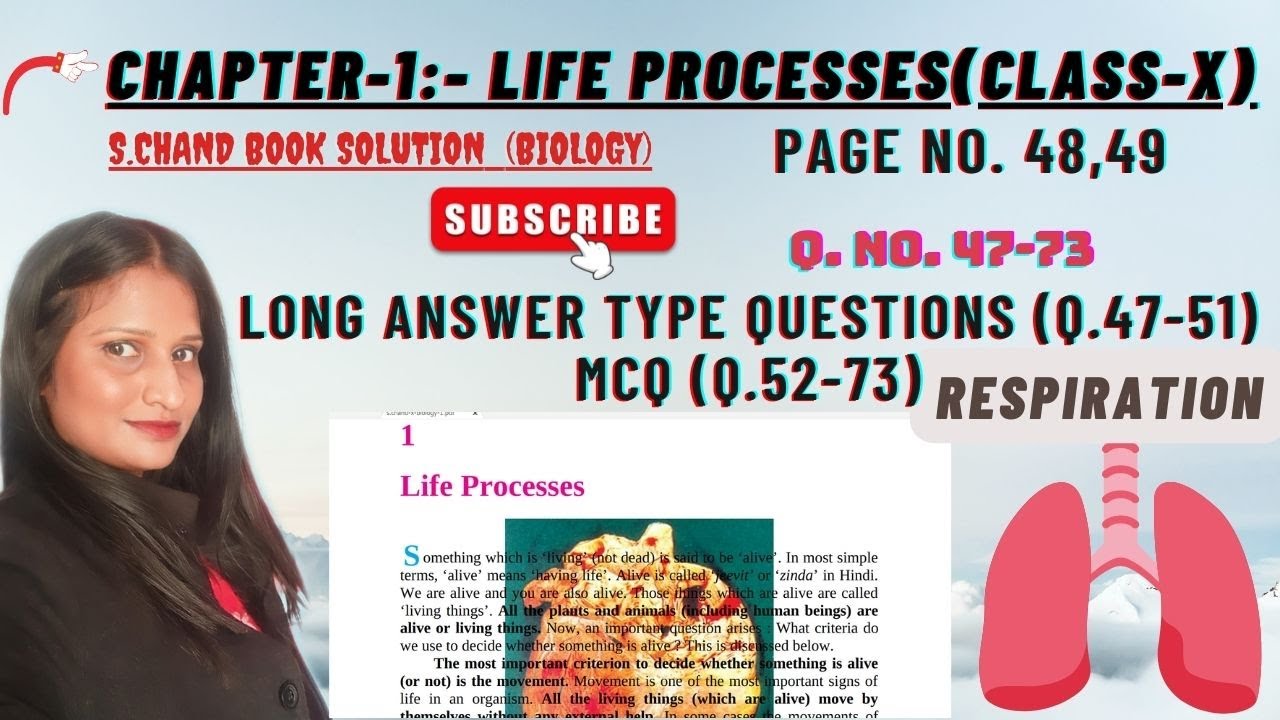 CHAP-1||LIFE PROCESSES||LONG ANSWER TYPE QUESTIONS+MCQ||BIO||CHEM FOCUS ...