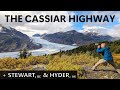 Cassiar highway stewart bc hyder ak  salmon glacier boya lake jade city  more 4k u.