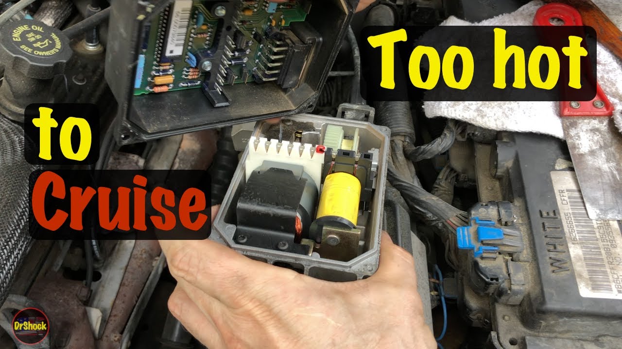 1990s Chevy Silverado under-hood cruise control module solder joint repair