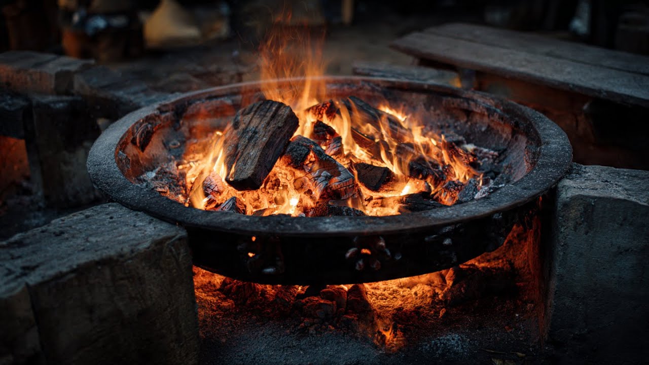 Ancient Wood Fire Flow Wisdom 🔥 Live Hearth Ambience for Focus, Warmth & Lohri Energy