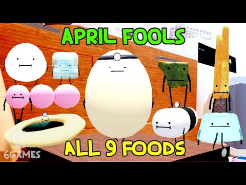 How to Get ALL 9 APRIL FOOLS Foods Secret Staycation New Update Roblox