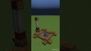 Minecraft Tutorial : Small Mining Station #minecraft #shorts