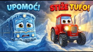 Traktor Tufo Spašava Vozić Iz Snježne Oluje Nova Zimska Pjesmica Za Djecu