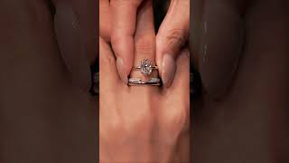 Our oval stacking, yes or no? #bestring #engagementring #chooseonering #diamond
