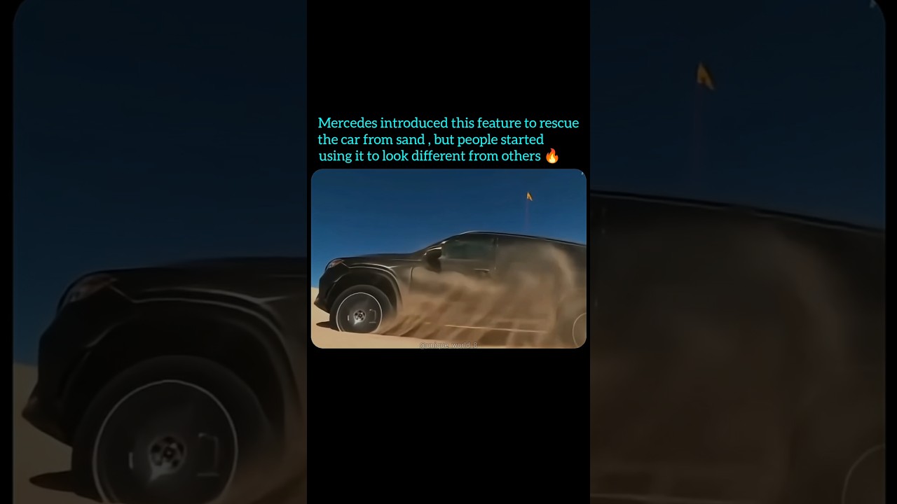 Mercedes introduced this feature to rescue the car but people has taken it in a different way