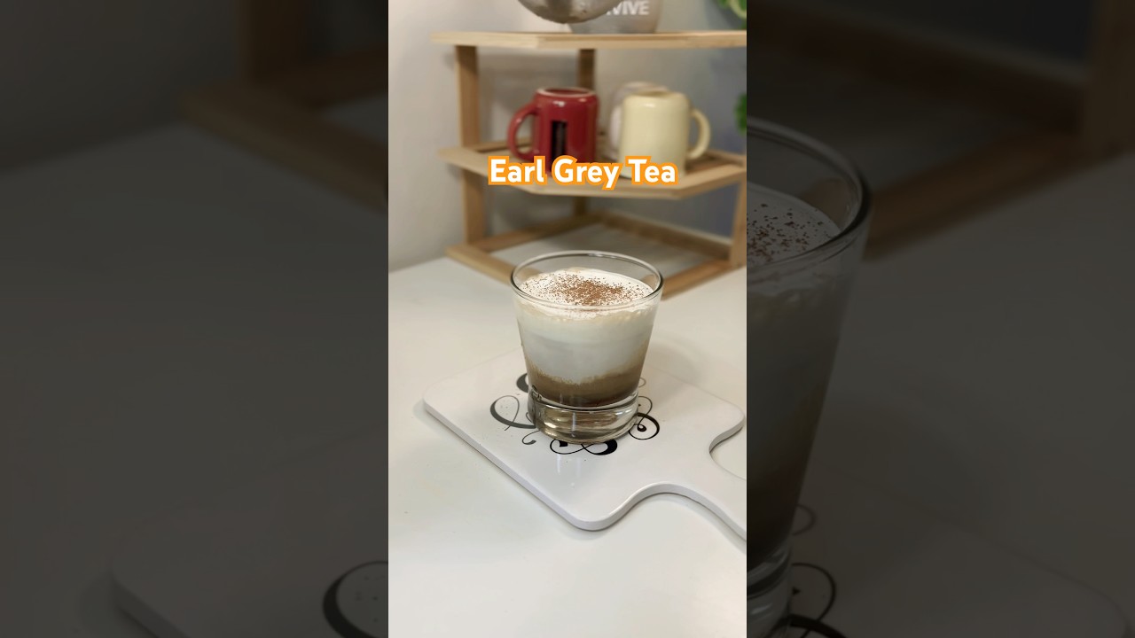 Earl Grey glow-up: whipped cream magic! ☕🍦